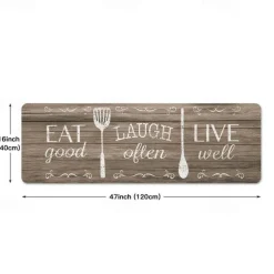 Kitchen Rugs Anti Fatigue Mats for Kitchen Floor Cushioned Kitchen Rugs and Mats Non Skid Waterproof Kitchen Runner Comfort Standing Mat