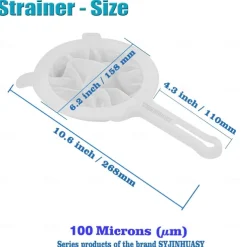 Kitchen Ultra-Fine Nylon Mesh Strainer Food Yogurt Mesh Sieve Plastic Mesh Colander with ​Handle Mini Brine Shrimp Separation Net for Filtering Juice Juice Milk Honey
