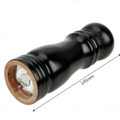 Kitchen Wooden Pepper Salt Mill Shaker Pepper Grinder Gadget Cooking Meat Restaurants Hand Movement Manual Pepper Mills