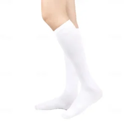 Knee High Socks Women's Flat Knit Knee Socks-Soft Breathable Cotton Blend-Stay-Up Fit