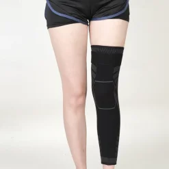 Knee Sleeve Knee Pads Compression Fit Support -for Joint Pain and Arthritis Relief Improved Circulation Compression - Wear Anywhere - Single