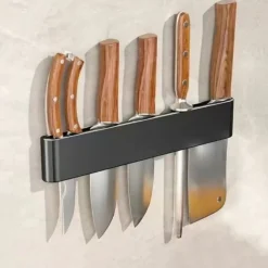 Knife Holder Stainless Steel Punch-Free Kitchen Knife Chopstick Holder Multifunctional Storage Rack Wall-Mounted