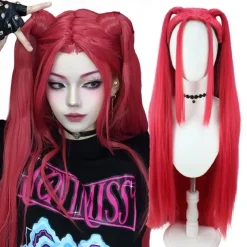 KPop Demon Hunters Cosplay Wigs Anime Mira Costume Wigs Purple Braids Adults Accessories Prop