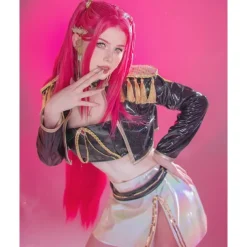 KPop Demon Hunters Cosplay Wigs Anime Mira Costume Wigs Purple Braids Adults Accessories Prop