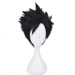 Kuroo Tetsurou Short Black Men's Cosplay Wig Anime wig Halloween Wigs