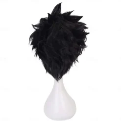 Kuroo Tetsurou Short Black Men's Cosplay Wig Anime wig Halloween Wigs