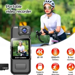 L9 Action Camera Portable Rechargeable WiFi Mini 1.3 inch CMOS Sensor 4K 128 GB H.264 Mountain Bike