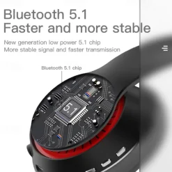 L650 Over-ear Headphone Bluetooth 5.1 Noise cancellation Stereo Surround HIFI Long Battery Life for Apple Samsung Huawei Xiaomi MI Yoga Fitness Everyday Use Mobile Phone