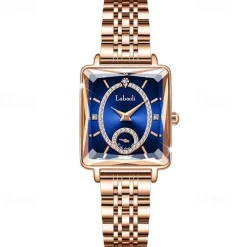 Labaoli Women Quartz Watch Creative Fashion Casual Wristwatch Waterproof Decoration Stainless Steel Watch