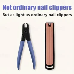 Labor Saving Nail Clippers, Wide Jaws Sharp Nail Clippers, Stainless Steel Nail Clippers For Thick And Hard Fingernail And Toenail