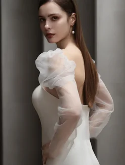 Lace Elbow Length Glove Elegant / Classic Style With Pure Color Wedding / Party Glove