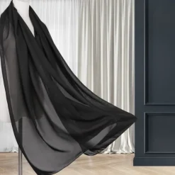 Ladiery Women Chiffon Shawls and Wraps for Evening Dresses, Elegant Soft Sheer Chiffon Stole Bride Wedding Scarf