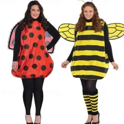 Ladybug Bee Halloween Cosplay Costume Funny Costumes Carnival Costume Cosplay Kid's Adults' Women's Girls' Carnival Masquerade Mardi Gras Performance Party Halloween Easy Halloween Costumes Dress Up