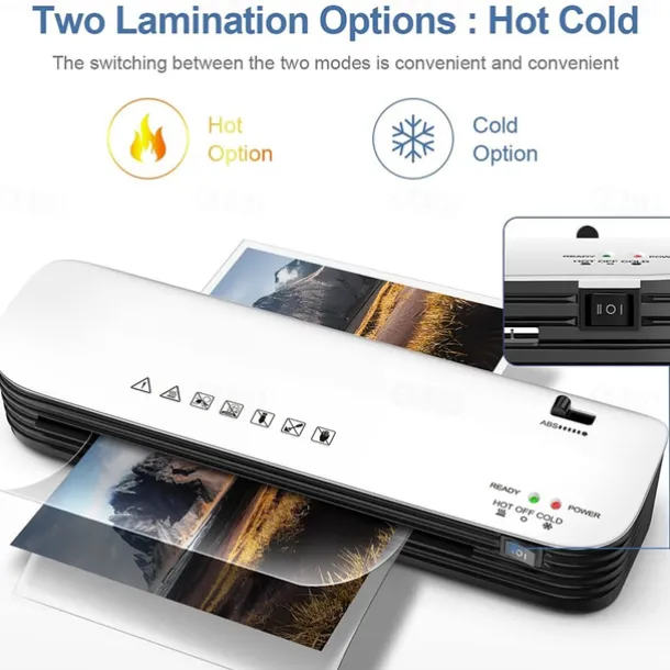 Laminator Machine 4 in 1 Thermal Laminator Quick Warm-Up Paper Trimmer 9 inches Max Width