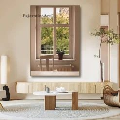 Landscape Wall Art Canvas The Window Modern Art Landscape Home Decoration Décor Rolled Canvas No Frame Unframed