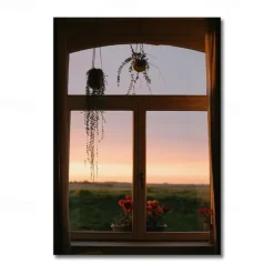 Landscape Wall Art Canvas The Window Modern Art Landscape Home Decoration Décor Rolled Canvas No Frame Unframed