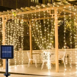 Lanterns Led Curtain Lights 3*3 Meters Colorful Lights Starry Icicle Lights Christmas Lights