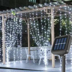 Lanterns Led Curtain Lights 3*3 Meters Colorful Lights Starry Icicle Lights Christmas Lights