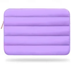 Laptop Bag Tablet Sleeve Puffy Tablet Sleeve Laptop Pouch Compatible Shock Proof Solid Color Laptop Bag