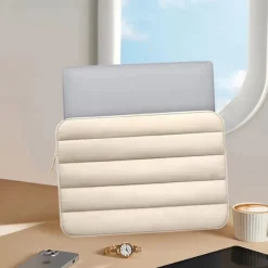Laptop Bag Tablet Sleeve Puffy Tablet Sleeve Laptop Pouch Compatible Shock Proof Solid Color Laptop Bag