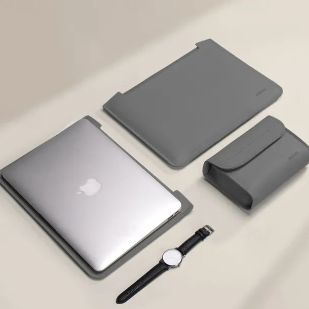 Laptop Sleeves Laptop Case 12" 13.3" 15.6" inch For Macbook Air Pro HP Dell Lenovo Asus Chromebook Notebook Carrying Case Cover Waterpoof PU Leather Case With Small Bag For Business Office Travel