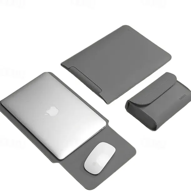 Laptop Sleeves Laptop Case 12" 13.3" 15.6" inch For Macbook Air Pro HP Dell Lenovo Asus Chromebook Notebook Carrying Case Cover Waterpoof PU Leather Case With Small Bag For Business Office Travel