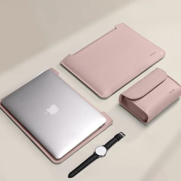 Laptop Sleeves Laptop Case 12" 13.3" 15.6" inch For Macbook Air Pro HP Dell Lenovo Asus Chromebook Notebook Carrying Case Cover Waterpoof PU Leather Case With Small Bag For Business Office Travel