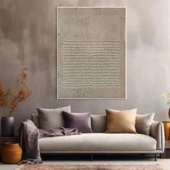 Large Abstract Canvas Art oil painting hand painted Wabi Sabi Wall Art painting Oversized Wall Art Large Beige Abstract Wall Art Beige 3D Texture Painting Abstract Beige Painting Minimalist Art