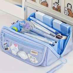 Large Capacity Student Pencil Case High Appearance Level Girl Stationery Case Multi-functional Pencil Case