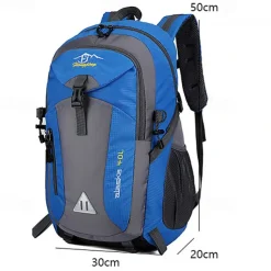 Large Capacity Waterproof Polyester Backpack for Hiking, Travel, and School - Durable and Versatile for Students and Outdoor Enthusiasts, Back to School
