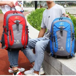 Large Capacity Waterproof Polyester Backpack for Hiking, Travel, and School - Durable and Versatile for Students and Outdoor Enthusiasts, Back to School