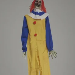 Large Outdoor Clown Electric Sensor Sound and Light Halloween Garden Decoration Props with Movement Sound and Lights