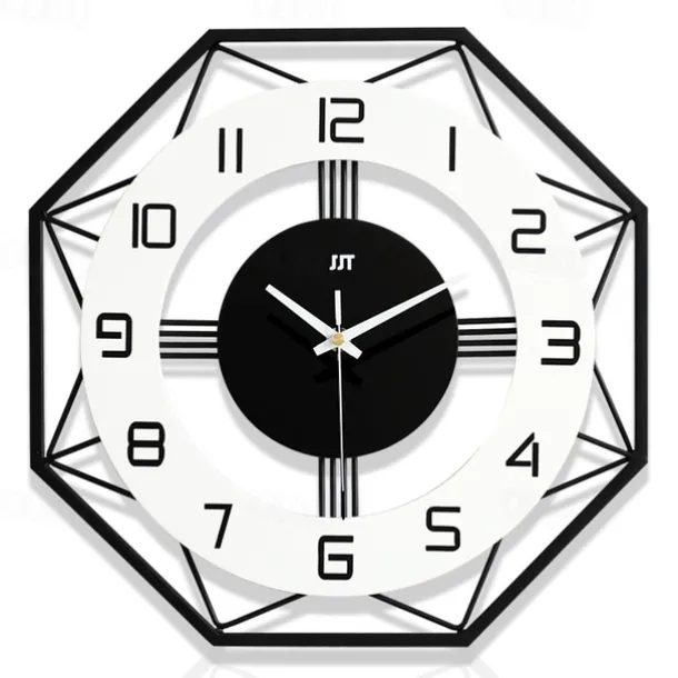 Large Wall Clocks for Living Room Decor 16 inch Silent Modern Wall Clocks Wall Clock Battery Operated Non Ticking Black Wood Decorative Clock Wall for Kitchen Bedroom Office Classroom