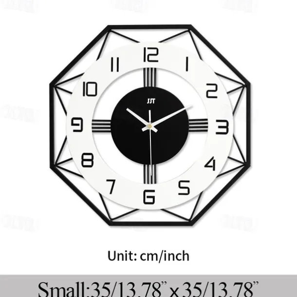 Large Wall Clocks for Living Room Decor 16 inch Silent Modern Wall Clocks Wall Clock Battery Operated Non Ticking Black Wood Decorative Clock Wall for Kitchen Bedroom Office Classroom