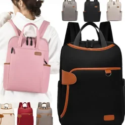 Large-Capacity Computer Bag Ladies Travel Bag Casual Stylish and Durable Waterproof Oxford Cloth Backpack - Perfect for Travel and Everyday Use