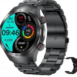 Laser Physiotherapy Blood Glucose Smart Health Watch Fitness Running Watch Bluetooth Temperature Monitoring Pedometer Compatible with Android iOS Women Men IP67 Waterproof