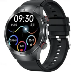 Laser Physiotherapy Blood Glucose Smart Health Watch Fitness Running Watch Bluetooth Temperature Monitoring Pedometer Compatible with Android iOS Women Men IP67 Waterproof