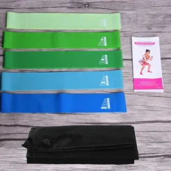 Latex Yoga Elastic Band 15 Piece Set Of Fitness Ice Towels Sliding Plate Tension Band 3 Meter Jump Rope Pilates Loop