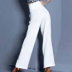 Latin Dance Ballroom Dance Pants Buttons Women's Performance Daily Wear High Spandex