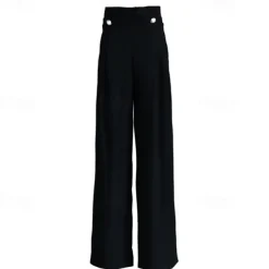 Latin Dance Ballroom Dance Pants Buttons Women's Performance Daily Wear High Spandex