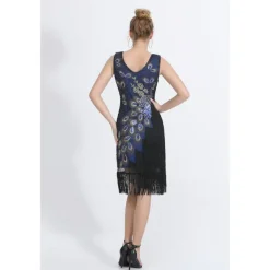 Latin Dance Dance Costumes Dress Beading Tassel Sequins Women's Performance Party Sleeveless Natural Polyester