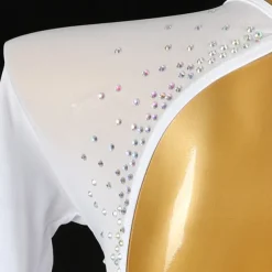 Latin Dance Exotic Dancewear Dress Tassel Crystals / Rhinestones Women's Performance Daily Wear Long Sleeve Spandex