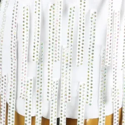 Latin Dance Exotic Dancewear Dress Tassel Crystals / Rhinestones Women's Performance Daily Wear Long Sleeve Spandex