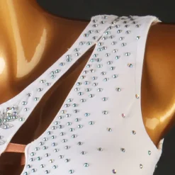 Latin Dance Exotic Dancewear Latin Salsa Dance Dress Tassel Crystals / Rhinestones Women's Performance Daily Wear Sleeveless Spandex