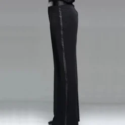 Latin Dance Pants Ruching Men's Performance Natural POLY