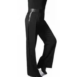 Latin Dance Pants Ruching Men's Performance Natural POLY