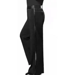 Latin Dance Pants Ruching Men's Performance Natural POLY