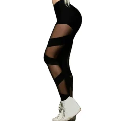 Latin Dance Pants Split Joint Women's Training Performance High Elastic Charmeuse