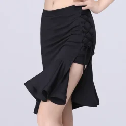 Latin Dance Skirts Solid Women's Performance Daily Wear High Milk Fiber