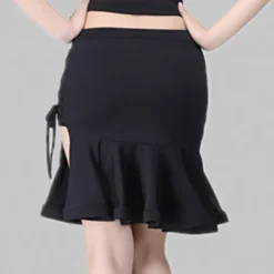 Latin Dance Skirts Solid Women's Performance Daily Wear High Milk Fiber